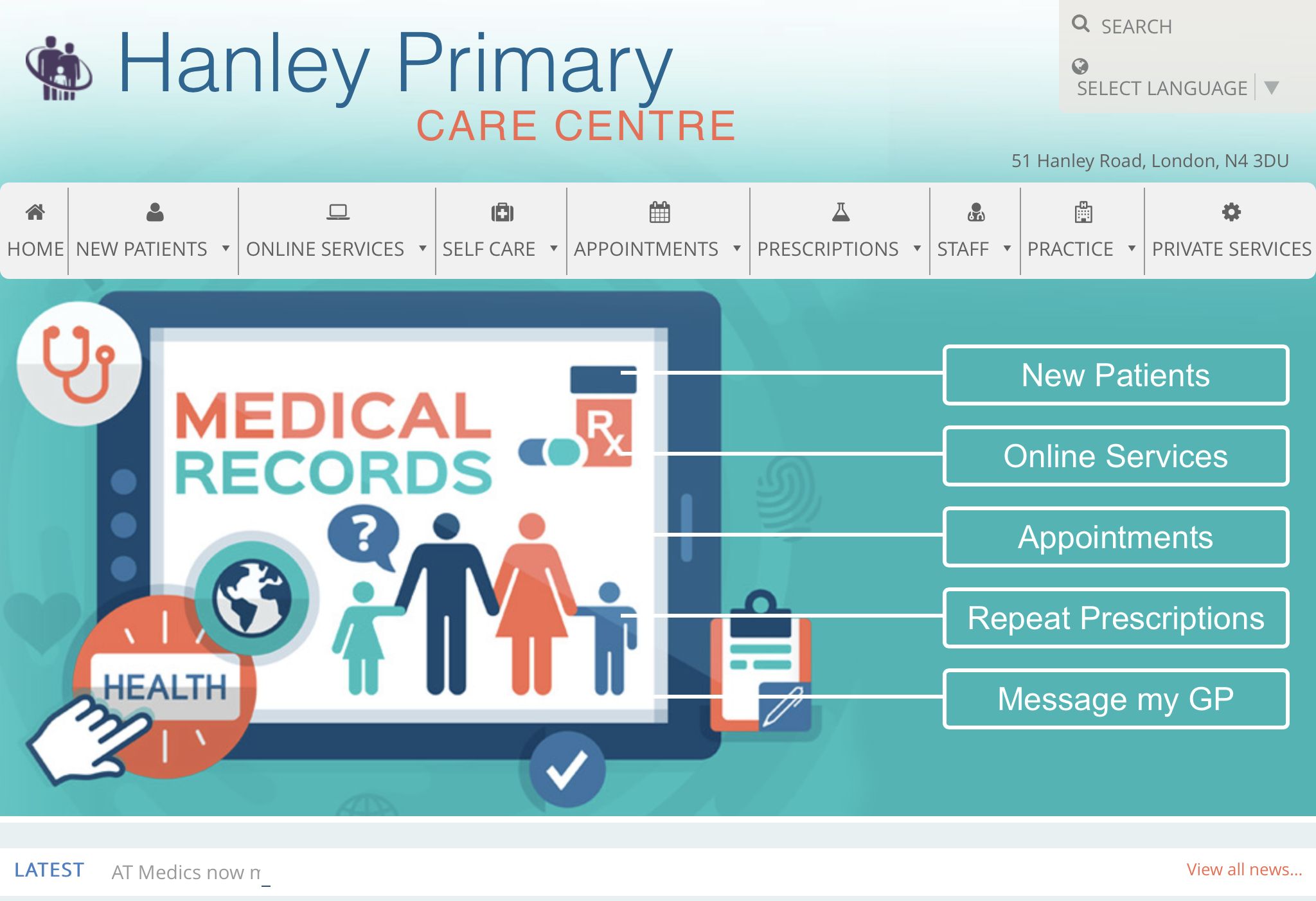 My local GP’s website